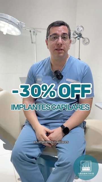 🔥30% off en tu implante capilar! 
Cumplimos 3 años y queremos festejarlo junto a ustedes 👏✨