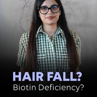 Hair fall could be your body's way of asking for help. 💇‍♀️✨

A Biotin (Vitamin B7) deficiency does