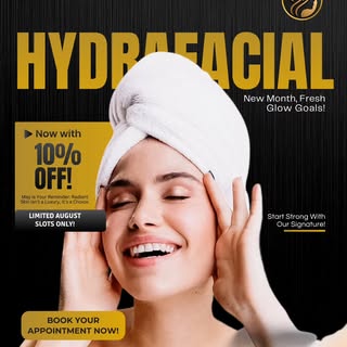 Reveal Your Glow with HydraFacial ✨

Step into the new month with fresh, radiant skin. Our HydraFaci
