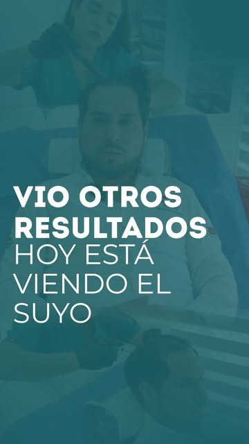 Él también empezó como muchos: buscando una solución y viendo resultados de otros pacientes.

Despué