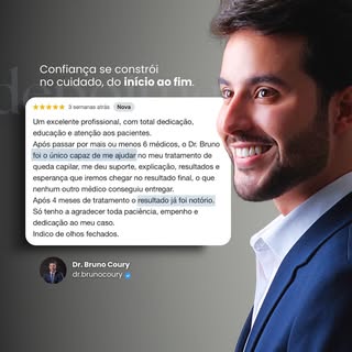 Esse tipo de relato representa exatamente a forma como eu conduzo cada caso: com atenção, segurança 