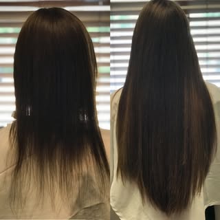 Let’s talk about length here!! My beautiful client wanted to go long so I gave her length with @hair