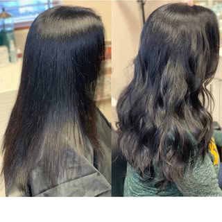 My client wanted length and fullness for a formal event, but didn't want the commitment of wearing e