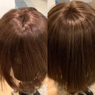 Custom highlight on a new Dimples Hera 15” wig.