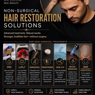 ✨ Restore your hair. Rebuild your confidence. ✨

At Advance Hair & Aesthetics, we offer advanced NON