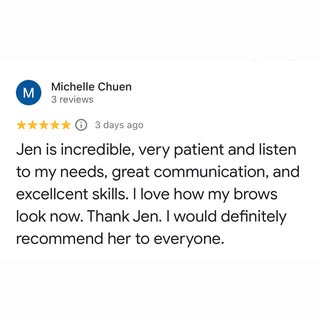 Behind every pair of brows is hours of practice, learning and attention to detail

Knowing that my c