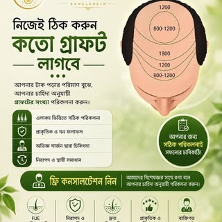 🔥 চুল প্রতিস্থাপনে কত Graft লাগবে—আপনি কি জানেন?

অনেকেই Hair Transplant করার আগে শুধু একটি প্রশ্ন 