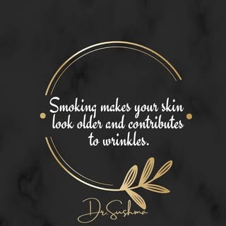 Don't smoke
Smoking makes your skin look older and contributes to wrinkles. Smoking narrows the tiny