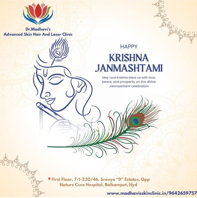 ✨ Celebrate the divine joy of Krishna Janmashtami! 🦚💙
May Lord Krishna fill your life with love, p