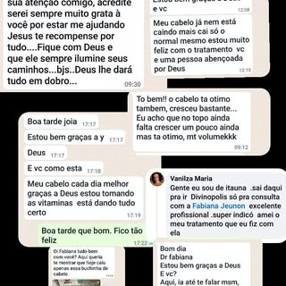 Relatos de pessoas que eu ajudei a recuperar sua autoestima, e ter seus cabelos de volta. 
#cabelo #