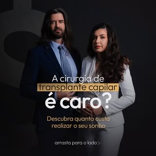 A cirurgia de transplante capilar é um investimento na sua confiança e bem-estar. 💸 

Descubra os f
