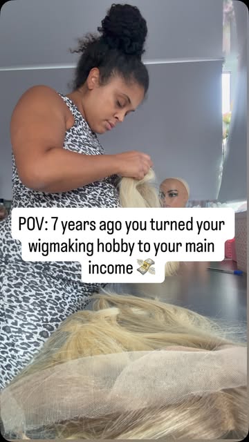 7 years ago, I turned a wigmaking hobby into my full-time career. 👌🏾

I had just been let go from 