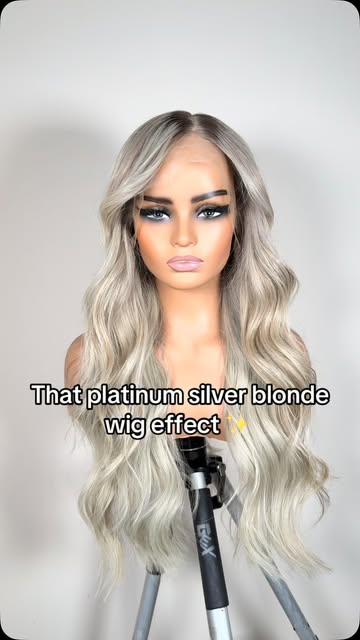 Ice-queen energy. Do you love this long silver platinum wig? Drop a comment below and let us know yo