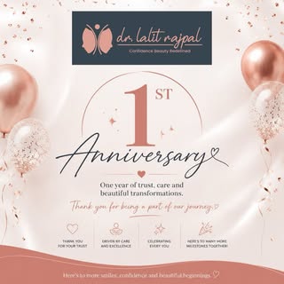 Celebrating 1 year of restoring confidence through plastic surgery, hair restoration and aesthetic c