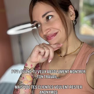 POV : quand tu veux montrer ton travail mais que tes clientes veulent rester anonymes 😂

Moi : « ju