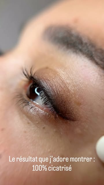 Liner poudré Cicatrisé 🤎
(Juste avant la retouche fixatrice)

#maquillagepermanent #linerpoudré #ma