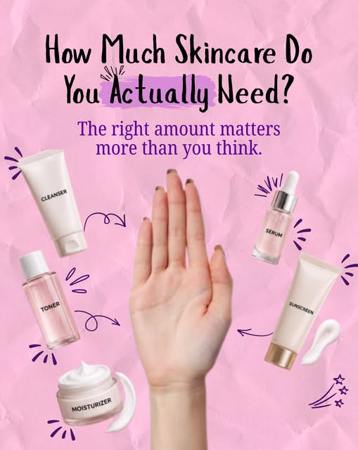 How much skincare do you actually need? 🌸

More products don’t necessarily mean better skin. In fac