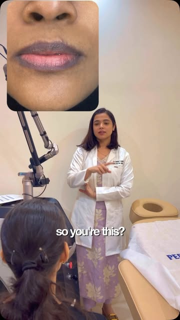 Dark lips? 👄 
Lip pigmentation can happen due to sun exposure, smoking, dryness, hormonal changes, 