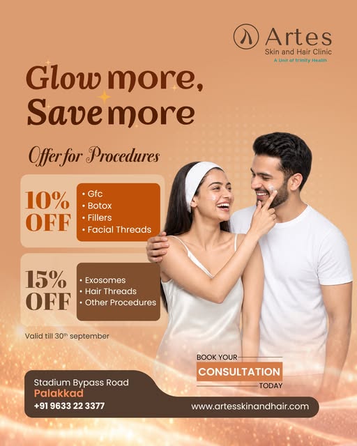 Glow more & Save more. 
Don’t let the glow wait! Grab the offers, book your favourites, and give you