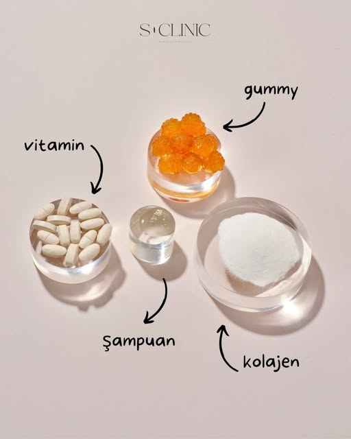 Güçlü saçlar tek bir ürünle değil, doğru rutinle başlar. ✨
🧡 Gummies
💊 Vitamin
🧴 Şampuan
🥄 Kolaj