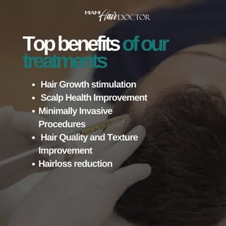 Struggling with hair loss?  At Miami Hair Doctor, we offer amazing treatments like PRP & Stem Cells 