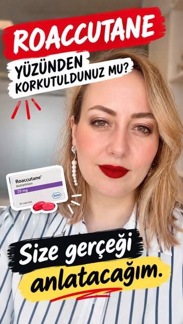 Roaccutane yüzünden korkutuldunuz mu? Size gerçeği anlatacağım.”
#Dermatoloji #dermatolog#akne #sivi