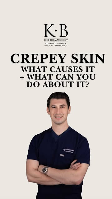 Crepey skin… what causes it, and what can you do about it? Dr. Beer breaks it down. 👀

Ready to add
