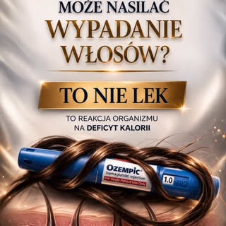 Jeśli stosujesz leki typu GLP-1 (Ozempic, Wegovy, Mounjaro) i zauważasz wzmożone wypadanie włosów — 