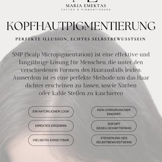 Neu bei uns im Studio: Kopfhautpigmentierung!
Die perfekte Lösung für volleres Haar – natürlich, eff