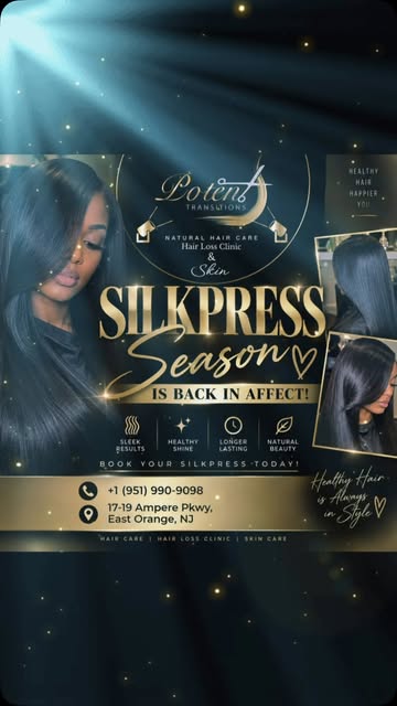 Silk press Season is back in affect 😜 #silkpress #naturalhair #hairtreatment #healthyhair  #potentt