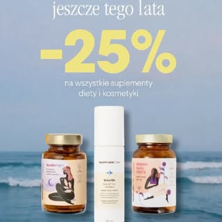 Tylko do środy masz aż -25% na suplementy diety i kosmetyki Health Labs Care. 💛

Jeśli planujesz uz