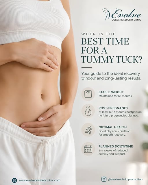 ✨ WHEN IS THE BEST TIME FOR A TUMMY TUCK?

Considering a tummy tuck? The timing of your procedure ma