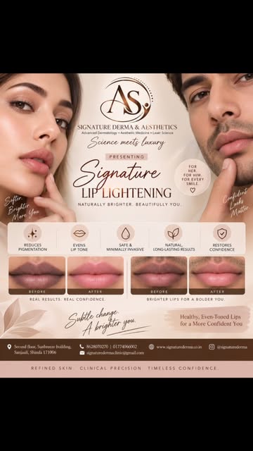 Dark lips? It’s time to bring back your natural lip glow. 💋✨

At Signature Derma & Aesthetics, we o