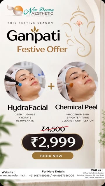 🙏✨ Ganpati Bappa Morya! ✨🙏

This Ganpati, let your skin shine as beautifully as the festive spirit