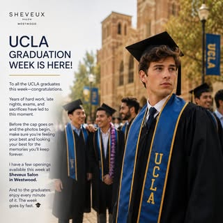 🎓 UCLA Graduation Week is here.

The cap and gown are ready. The family is in town. The photos will