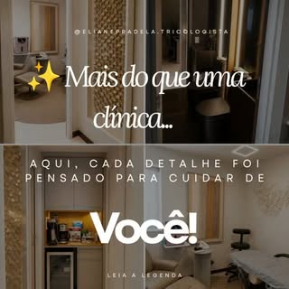 "Cada canto da nossa clínica foi preparado para que você se sinta acolhida, ouvida e confiante duran
