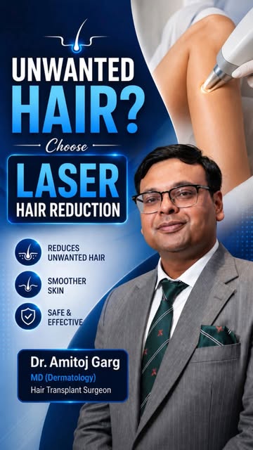Best Laser Hair Removal Treatment in Zirakpur & Mohali | Dr. Amitoj Garg

Tired of painful monthly w