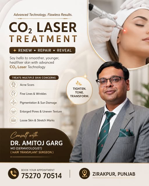 Say hello to smoother, younger, and healthier skin with advanced Co2 Fractional Laser Treatment by D
