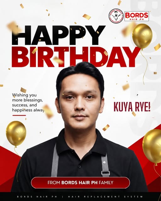 Maligayang kaarawan, Kuya Rye! Mula sa buong BORDS Hair PH Family, taos-puso naming hinihiling na ma