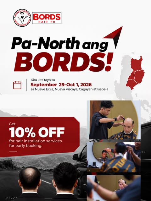 Ito na ang pinaka-aabangan ng mga taga-Norte! Ang BORDS Hair PH team ay magka-caravan papuntang Nuev
