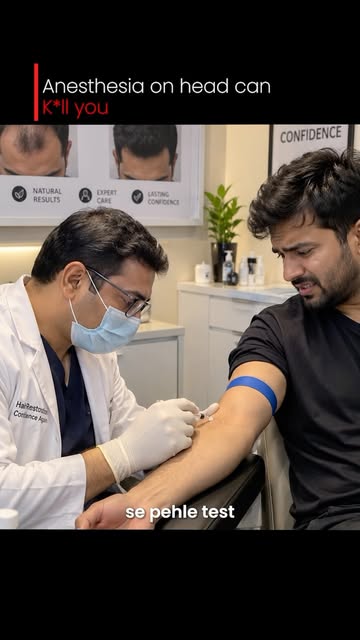 🧑‍⚕️ Hair transplant safety starts before the procedure.

Proper medical assessment, safety checks,
