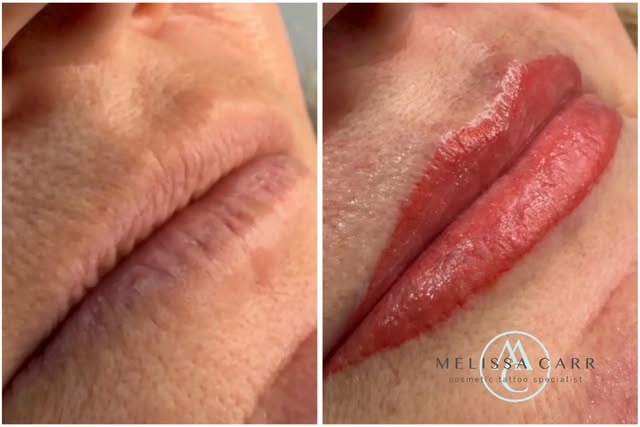 Freshly tattooed lips 💋✨

This beautiful result has just been completed, using cosmetic tattooing t