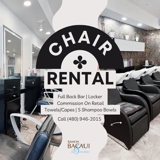 Ramon Bacaui Salon is looking to extend our salon to new renters! 

Some of our amenities include:
F