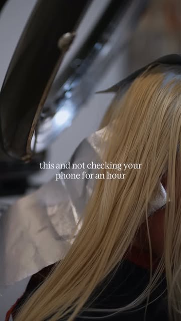 Good hair. A little quiet time. No notifications needed. 🤍

Sometimes the best part of a salon visi
