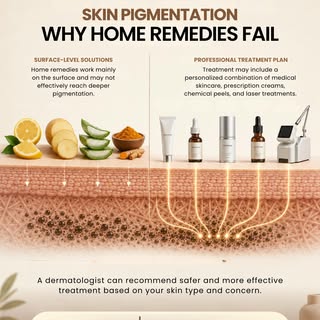 ✨ Still trying lemon, aloe vera, or DIY remedies for pigmentation?

The truth is, pigmentation often