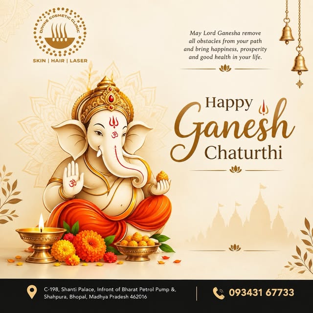 🙏✨ Happy Ganesh Chaturthi! ✨🙏

May Lord Ganesha bless you with happiness, prosperity, good health,