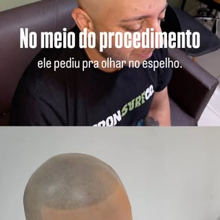 Ainda não era o resultado final. Era apenas um momento do processo.

Mesmo assim, a reação dele falo