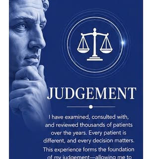 Judgement.

In hair restoration, technical skill is essential—but judgement is what determines the o