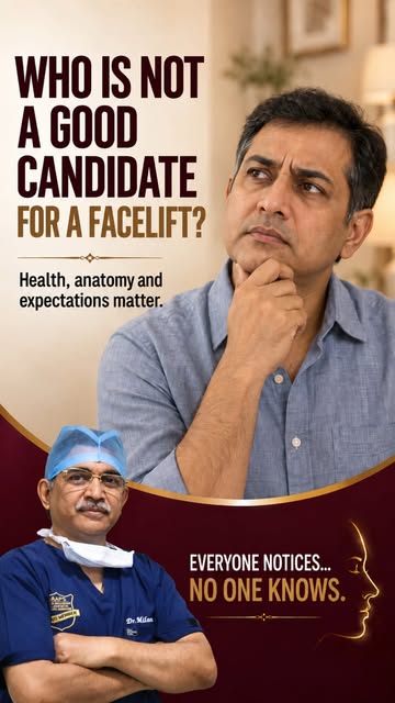Who is NOT a good candidate for a facelift?

Sometimes, the safest decision is not to operate.

A fa