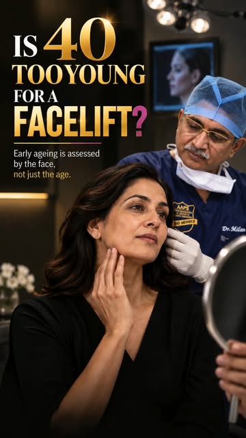 Is 40 too young for a facelift?

Not necessarily.

Facial ageing doesn’t follow the same timeline fo